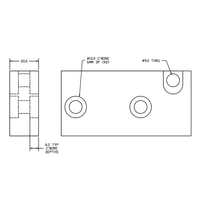 56-100-1 MODULAR SOLUTIONS DOOR PART<br>DOOR CHAIN FRONT CLAMP KIT - ANSI 40